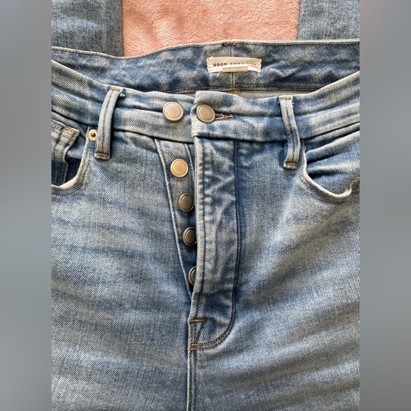 GOOD AMERICAN GOOD CLASSIC SLIM BOOTCUT SUPER COMPRESSION JEANS - Picture 3 of 13